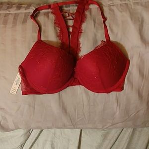Red Victoria's Secret Very Sexy bra